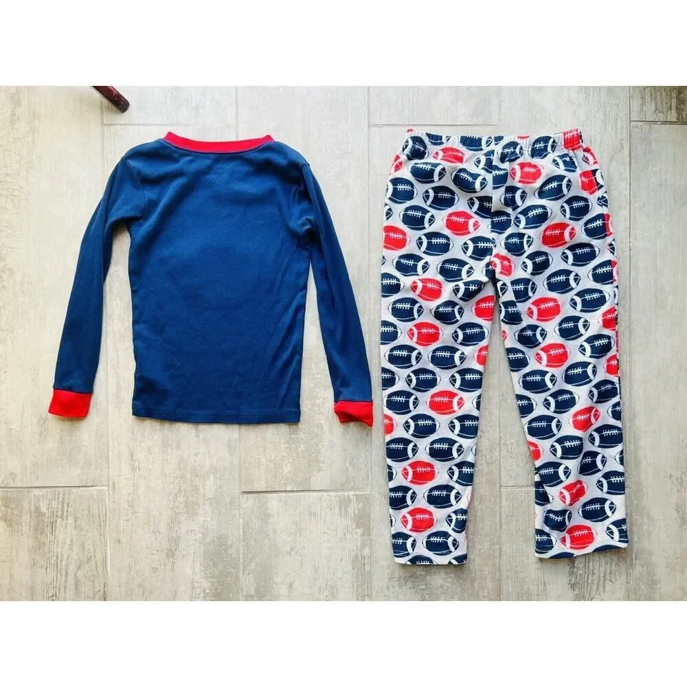 FIRST ROUND DAFT PICK 2 Piece Cotton & Fleece Pajama Set Pjs Sleep Football 6